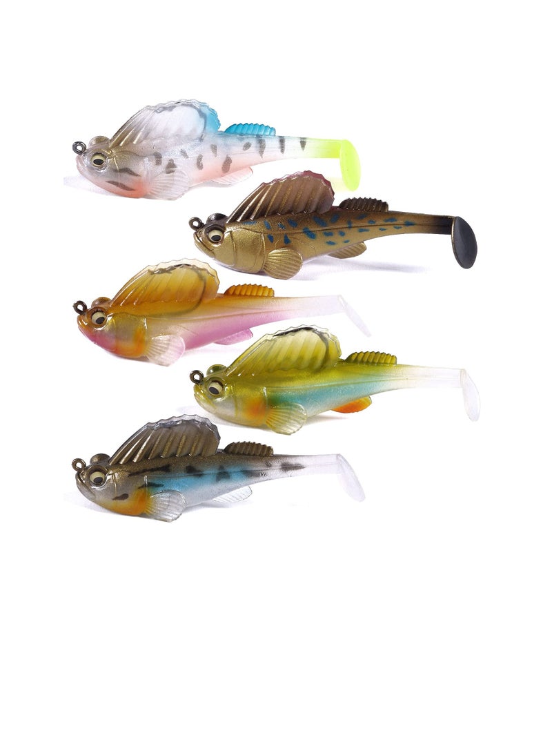 5 Bionic Jumping Fish Lures with Hard Bait for Freshwater and Saltwater Fishing - Image 1