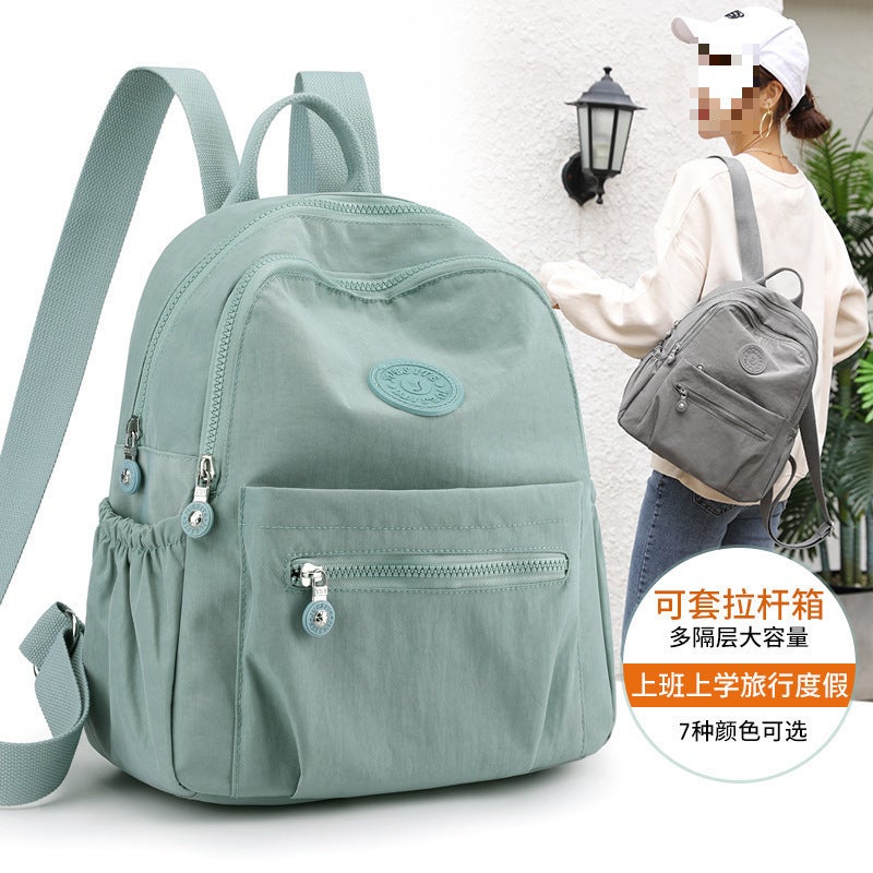 Nylon Oxford Cloth Backpack New Korean Style Small Backpack Women'S Versatile Fashion Canvas School Bag Mommy Bag Backpack - Image 2