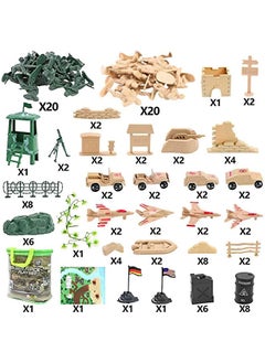 3 otters 120Pcs Army Men Military Set, Army Men Toy Soldiers Military Figures And Accessories With Vehicles Aircrafts Assault Boats  - Image 3