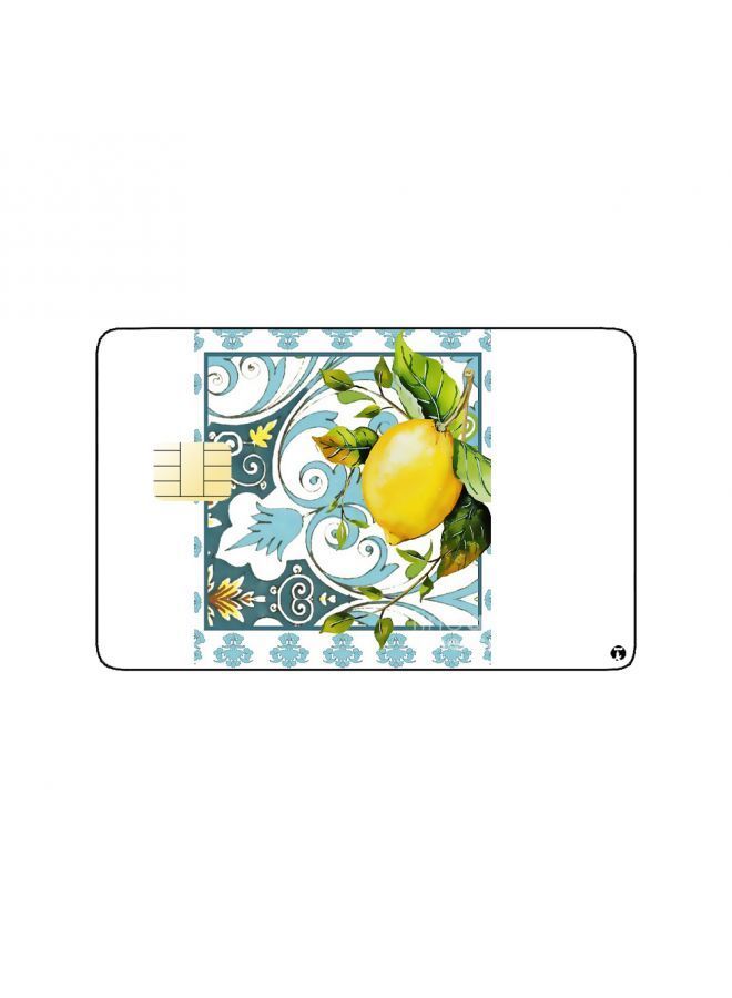 RKN PRINTED BANK CARD STICKER Delicious Lemons Drawing - Image 2