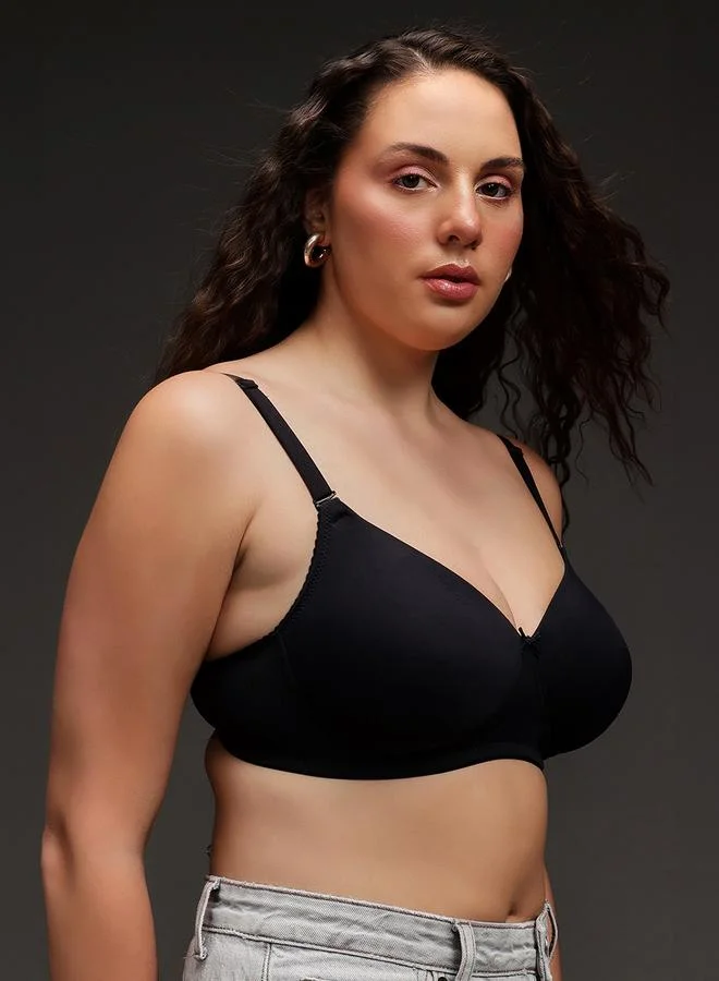 Clovia Padded Non-Wired Full Coverage Multiway T-shirt Bra