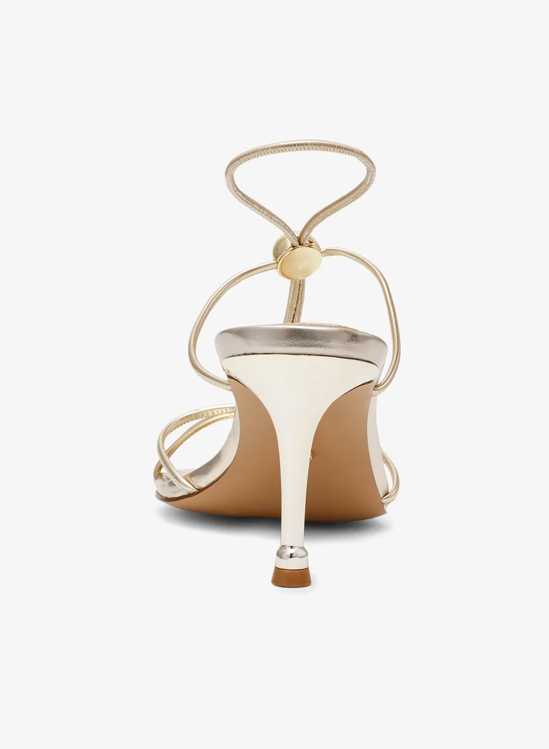 ستيف مادن أحذية بكعب أنيقة بحزام خلفي