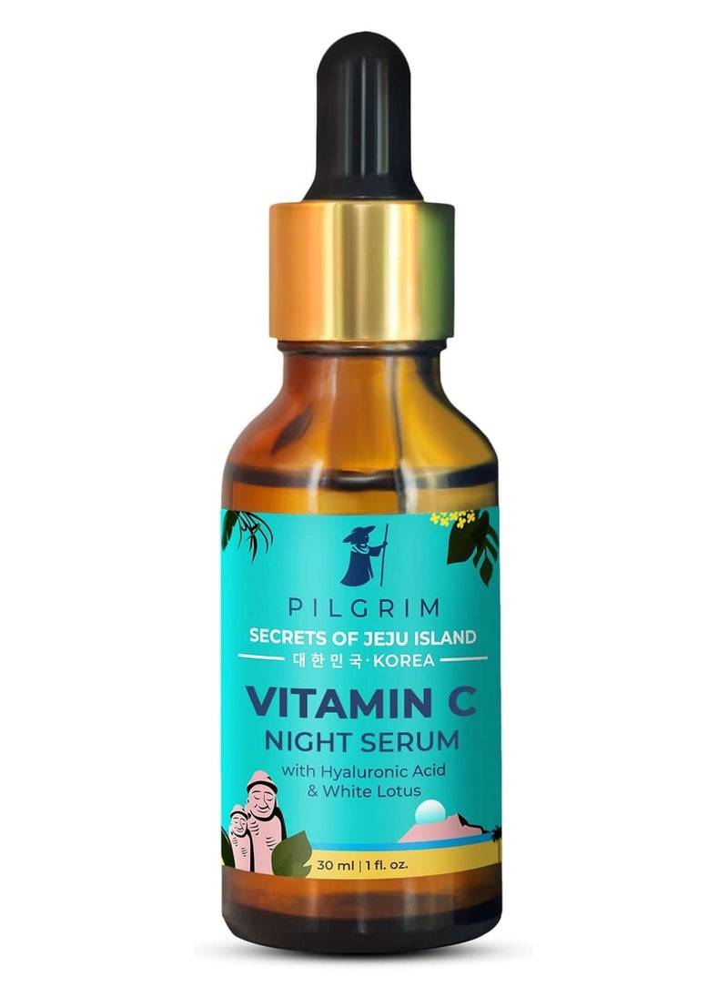 PILGRIM Korean 5% Vitamin C Face Serum (Oil Based) for glowing skin with Hyaluronic acid  Women And Men  Korean Skin Care  Vegan And Cruelty-free  30ml 