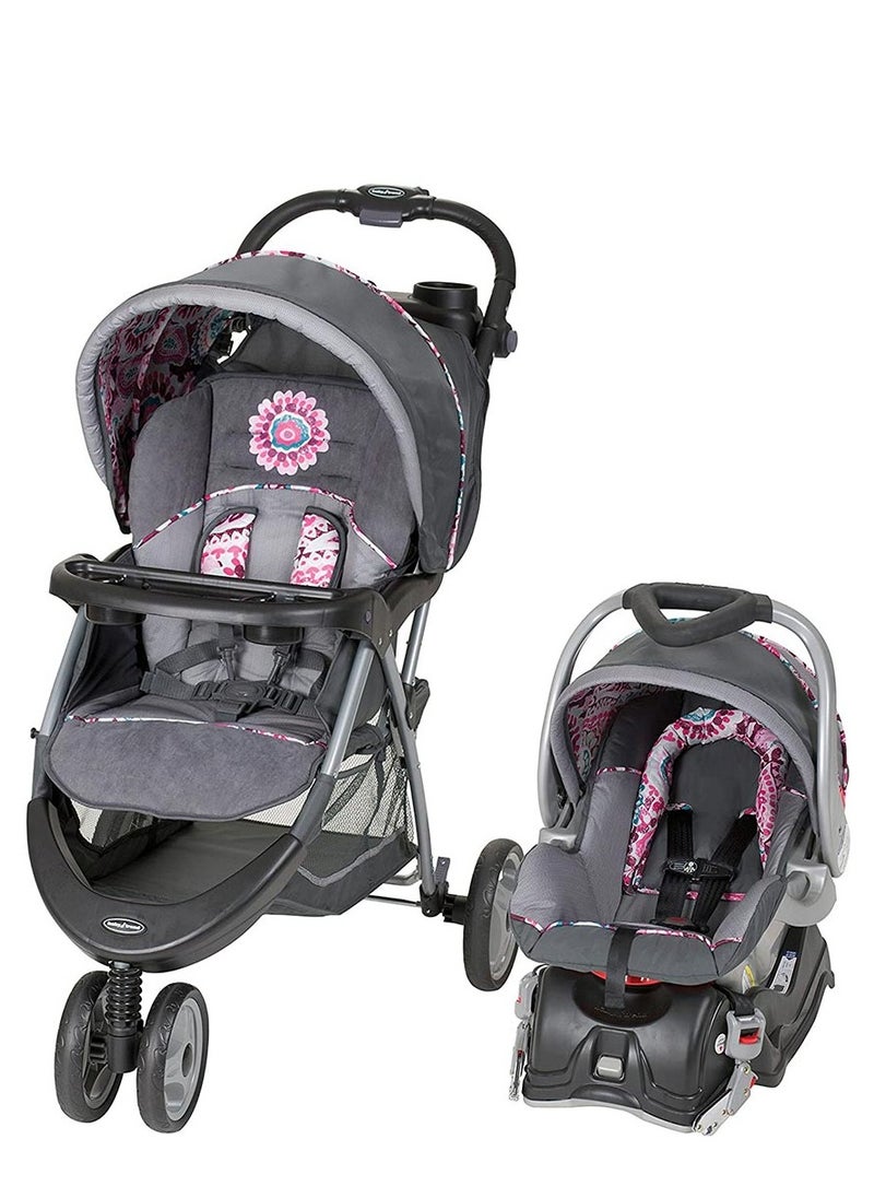 babytrend Toycee EZ Ride5 Travel System Paisley 