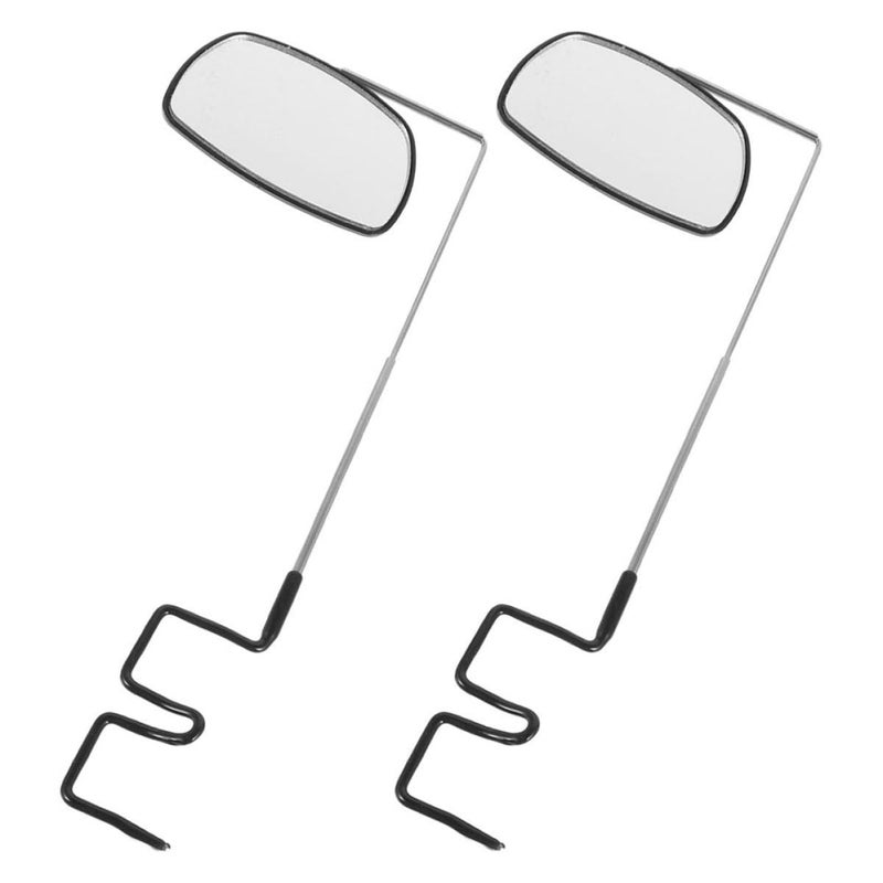 Adjustable Bicycle Rearview Mirrors 2 Pack Mini Flat Glass for Mountain Road Bike Safety - Image 2