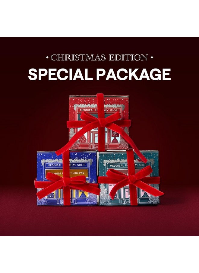 MEDIHEAL Mediheal Holiday Edition Collagen Ampoule Pad -Skin Firming & Restore Elasticity - Tighten Wrinkles & Lines - Vegan Eco Silk Pads,100 Pads,Christmas Gift  - Image 4