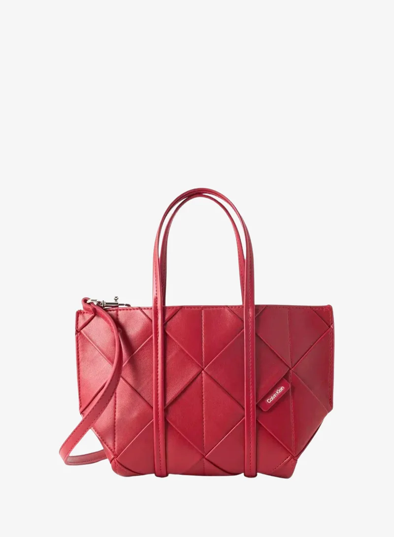 Woven Mini Tote Crossbody Bag