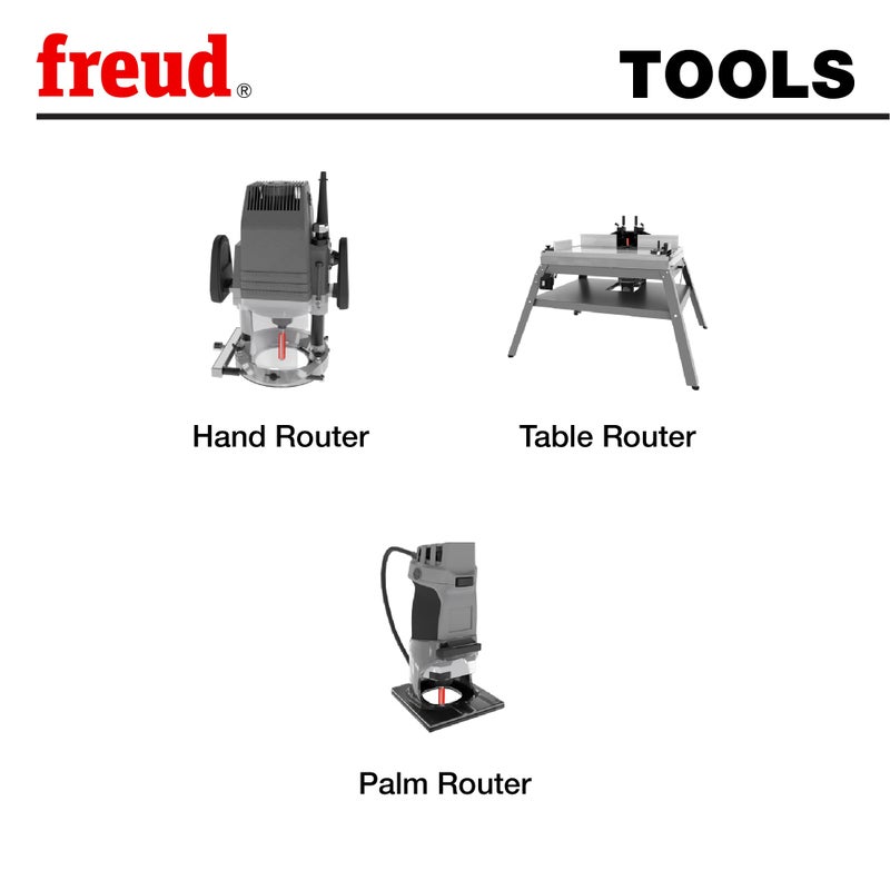 Freud 1/2"" (Dia.) Bearing Flush Trim Bit with 1/4"" Shank (44-100)", multi - Image 4