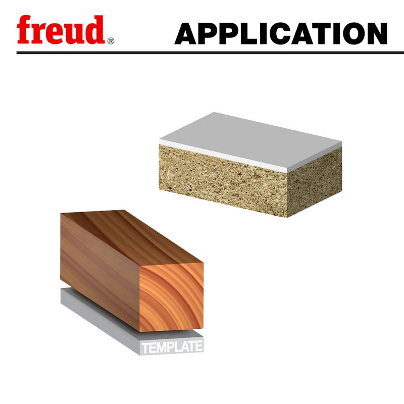 Freud 1/2"" (Dia.) Bearing Flush Trim Bit with 1/4"" Shank (44-100)", multi - Image 5