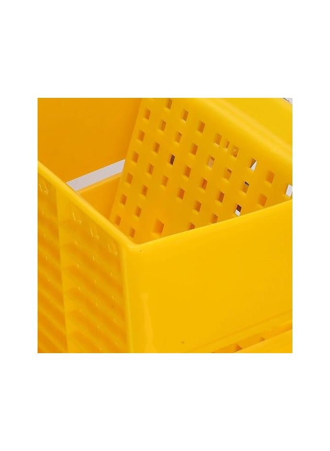 Master Gold Bucket with Built-in Squeezer for Floor Cleaning 20L with Wheels | Cleaning Cart with Side Squeezer Portable Plastic Household and Commercial Use | - Image 5
