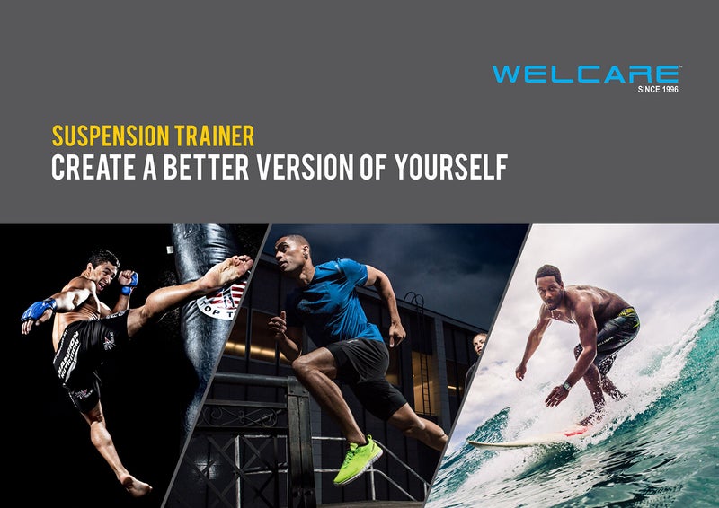 WELCARE All in one Suspension Trainer W1351, Heavy Duty Body Weight Resistance System, Full Body Workout for Home, Travel and Outdoor, Build Muscle, Burn Fat, Improve Cardio - Image 2