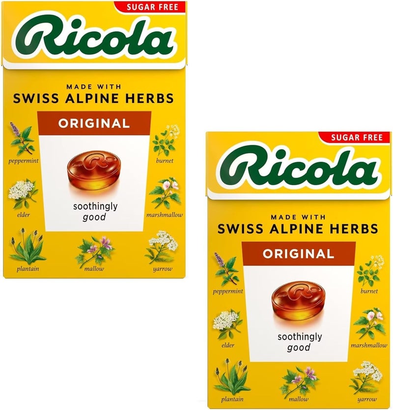 Ricola ريكولا سويسري خالي من السكر مع ستيفيا قطرات عشبية 45 جرام عبوة من 10 - Image 4