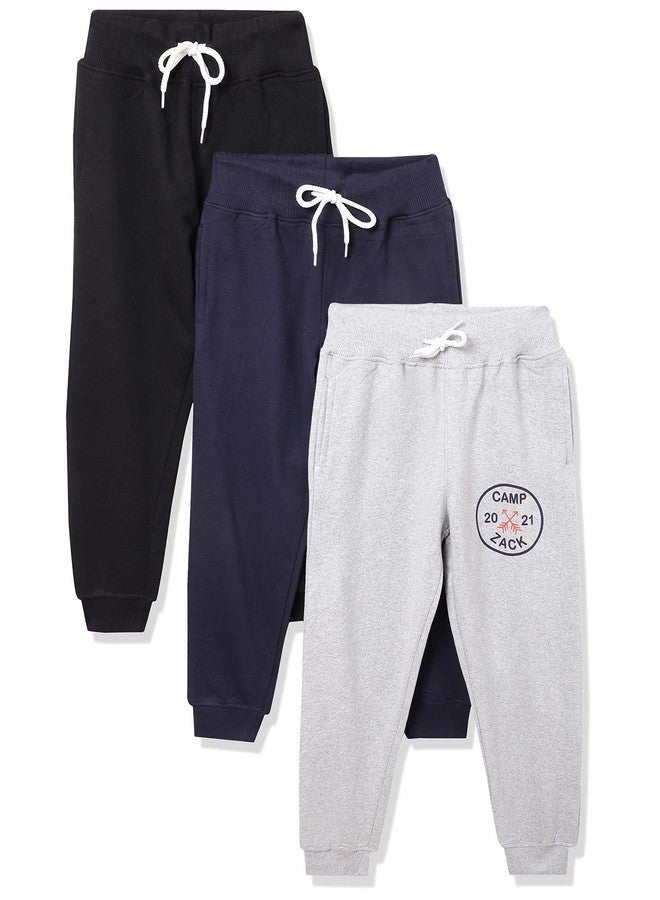 T2F T2F Boy's Regular Track Pants (BYSJOG3P01_Multicolor 2_3-4 Years) - Image 1
