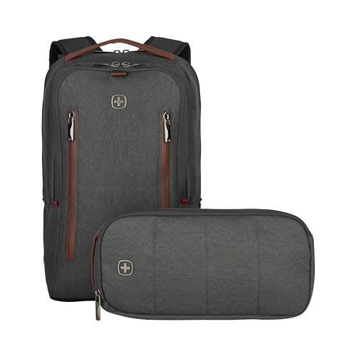Wenger CITYUPGRADE 16 Inch Laptop Backpack with Satchel, Tablet Pocket in Grey (15 Litre)-blend of style & function, Swiss designed, 606489 - Image 4