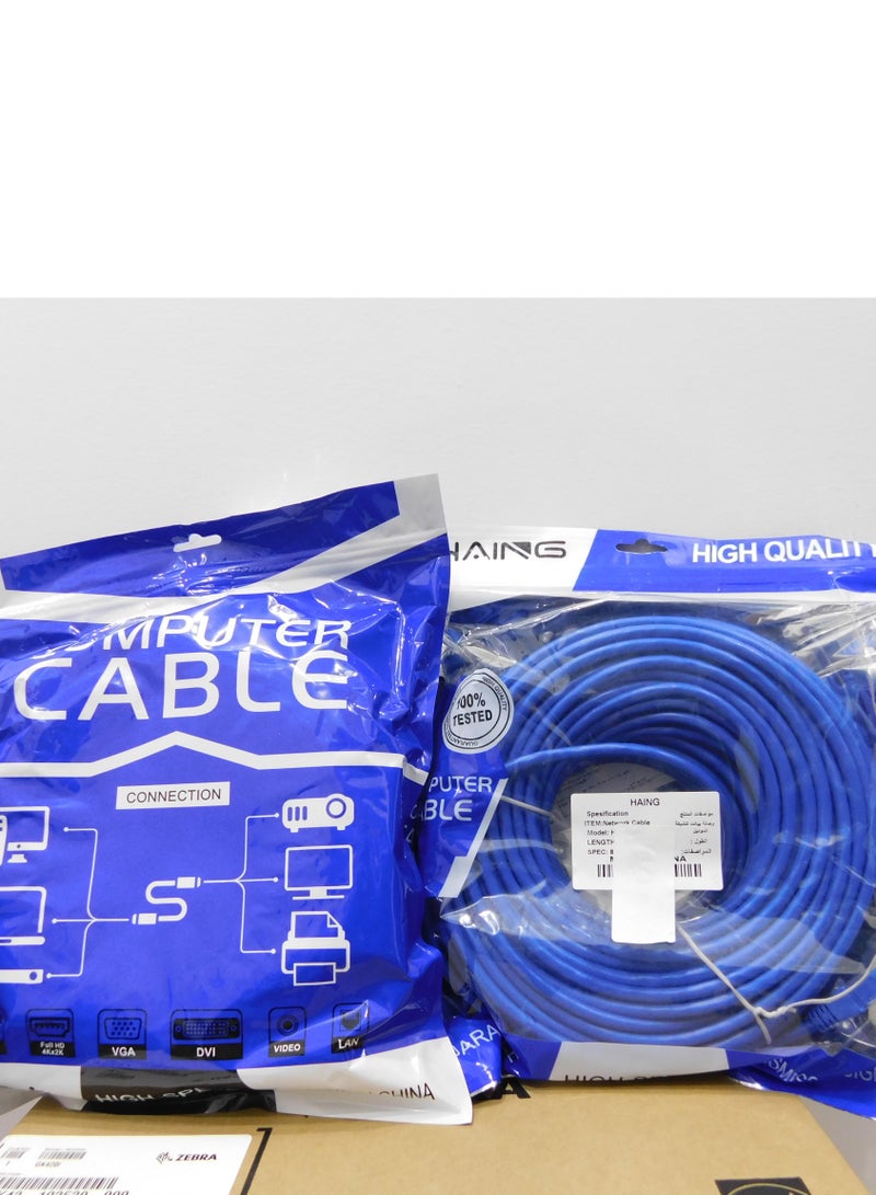 cable network dsl cat 6 blue 30m high speed data transportation - Image 2
