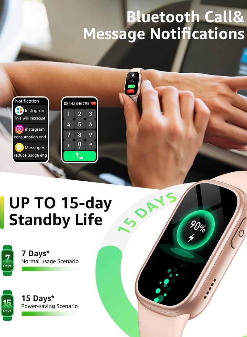 M8 Pro Smart Bracelet, Waterproof Durable Fitness Tracker Watch, Lightweight And Comfortable Smart Watch With Blood Oxygen Heart Rate Sleep Monitor, (1pc, White) - Image 2