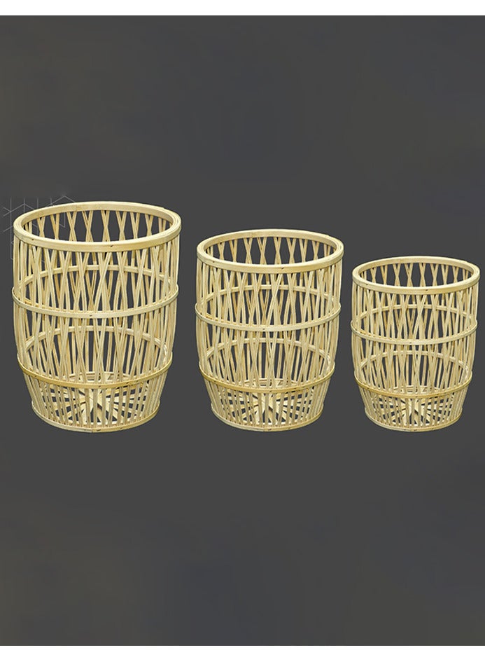 A set of wicker laundry baskets with an elegant and attractive design  - Image 2