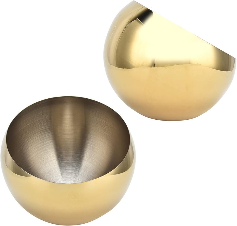 Stainless Steel Sugar Bowl Durable Condiment Pot for Serving Sugar Salt, Material for Kitchenware, Gold Color for Kitchen Living Room (Medium: Approx. 17.6x16.2x10cm / 6.93x6.38x3.94in) - Image 3