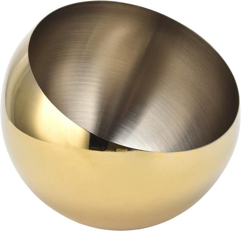 Stainless Steel Sugar Bowl Durable Condiment Pot for Serving Sugar Salt, Material for Kitchenware, Gold Color for Kitchen Living Room (Medium: Approx. 17.6x16.2x10cm / 6.93x6.38x3.94in) - Image 1