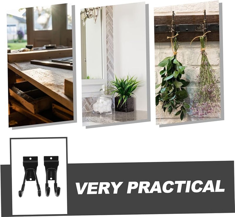 Heavy Duty Iron and PVC Storage Hooks 2 Pack for Garage Closet Basement Simple Installation - Image 4