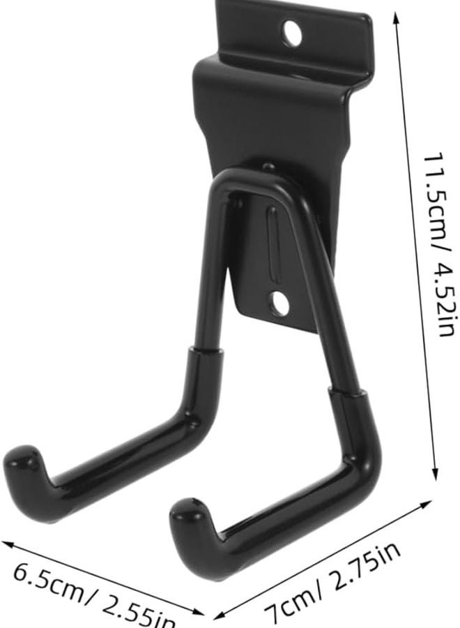 Heavy Duty Iron and PVC Storage Hooks 2 Pack for Garage Closet Basement Simple Installation - Image 3