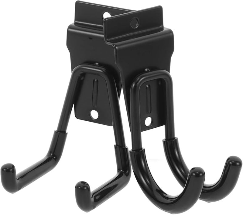 Heavy Duty Iron and PVC Storage Hooks 2 Pack for Garage Closet Basement Simple Installation - Image 1