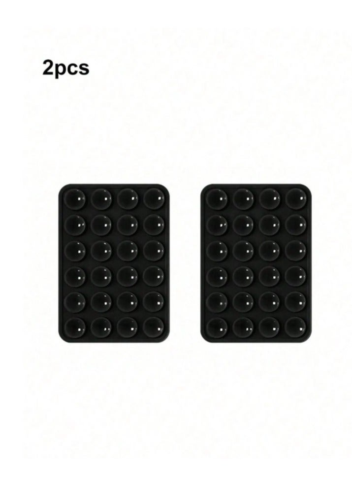 general 2 pieces Multi-purpose silicone double-sided suction cup phone holder for home and car use - Image 1