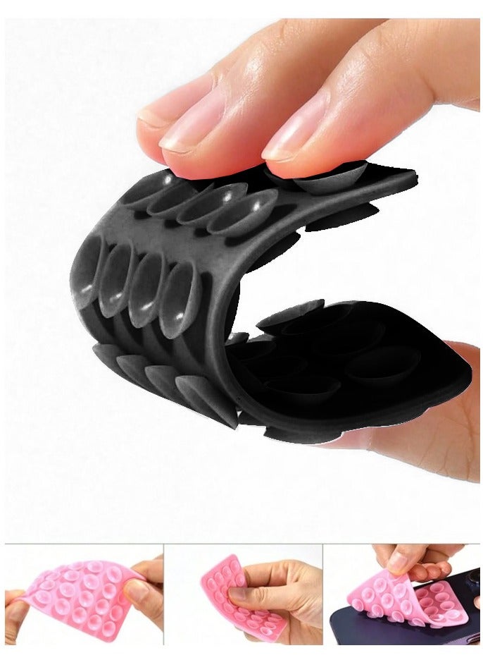 general 2 pieces Multi-purpose silicone double-sided suction cup phone holder for home and car use - Image 2
