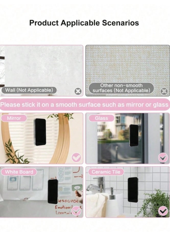 general 2 pieces Multi-purpose silicone double-sided suction cup phone holder for home and car use - Image 3