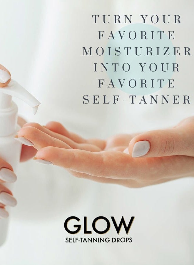 RemeVerse Glow Self-Tanning Drops with Aloe: Sunless Tanner for a Sun-Kissed Glow. Control Your Results by Adding Drops to Your Own Moisturizer, for Face & Body - Buildable Color 1FL Oz - Image 5