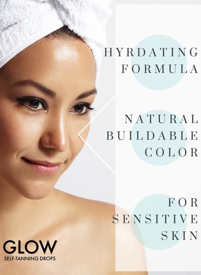RemeVerse Glow Self-Tanning Drops with Aloe: Sunless Tanner for a Sun-Kissed Glow. Control Your Results by Adding Drops to Your Own Moisturizer, for Face & Body - Buildable Color 1FL Oz - Image 4