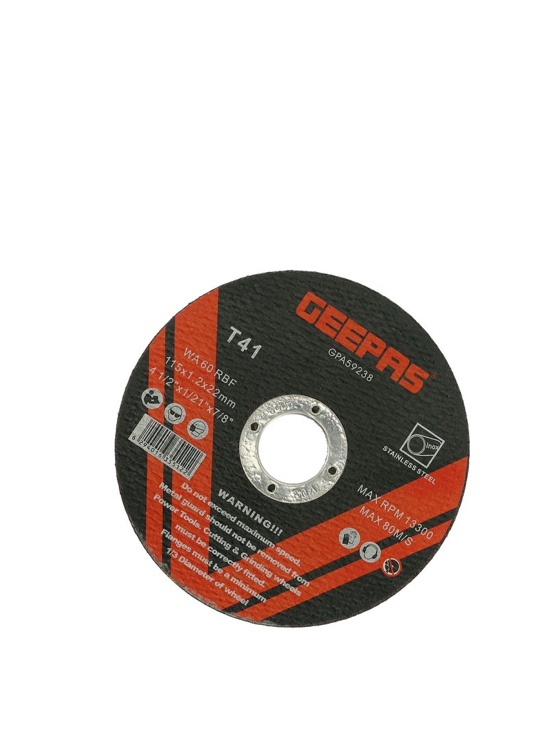 GEEPAS Geepas SS Steel Cutting Disc-115x1.2x22mm 