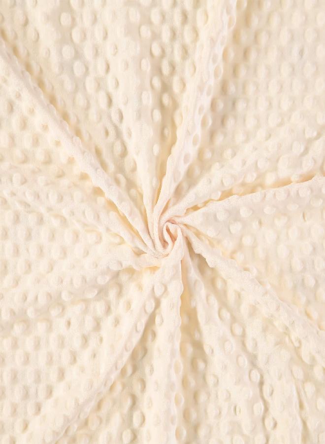 STAR WARS Mandalorian Baby Unisex Plush Blanket - Baby Yoda Baby Gifts - Soft Baby Blankets (Off-White/Green, 0-12 Months) - Image 3