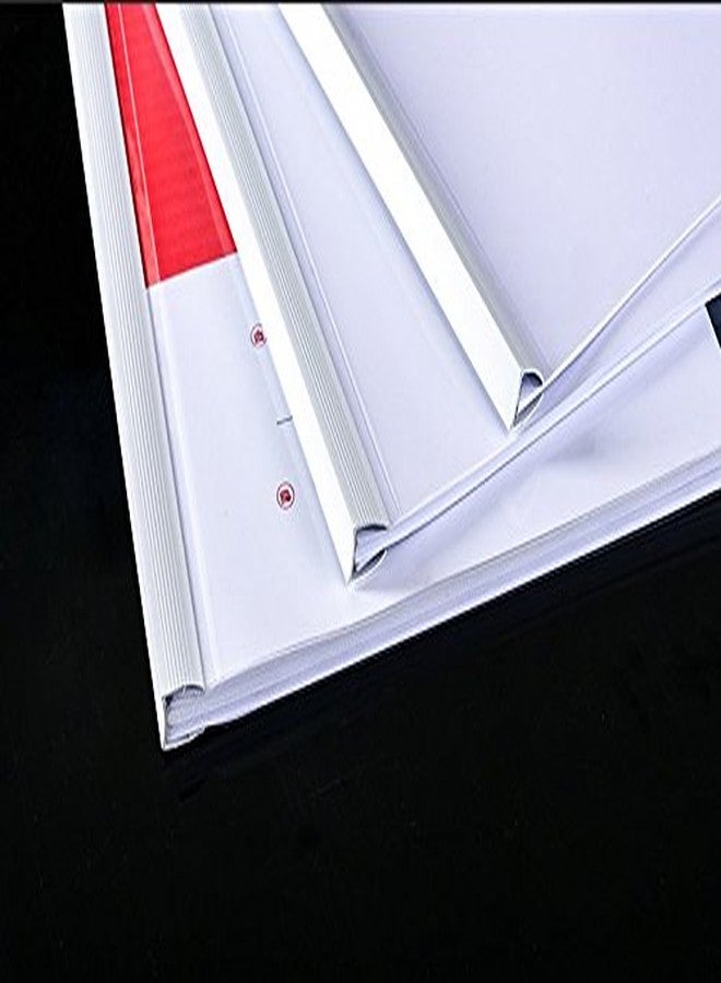 AKAHA Plastic File Folder with Sliding Bar(10mm) Report Covers, 40 Sheet Capacity, Transparent Resume Presentation File Folders Organizer Binder for A4 Size Paper, 10 Pcs - Image 3