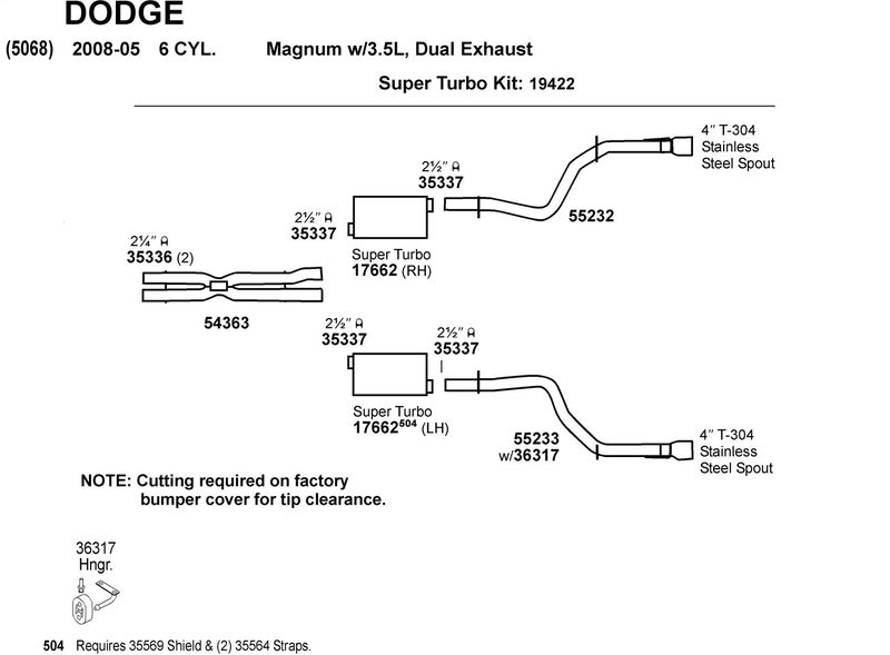 Dynomax 36317 Exhaust System Hanger for Dodge Charger - Image 5