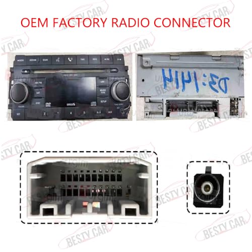 Bestycar 16pin Car Stereo Radio Power Retrofit Wiring Harness Adatper fits for Jeep Wrangler Cherokee Compass Grand Patriot Dodge Caliber Voyager Chrysler Sebring - Image 3
