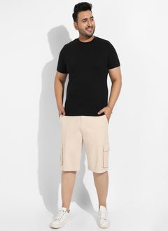 Instafab Plus Instafab Plus Men's Beige Cargo Shorts  - Image 5