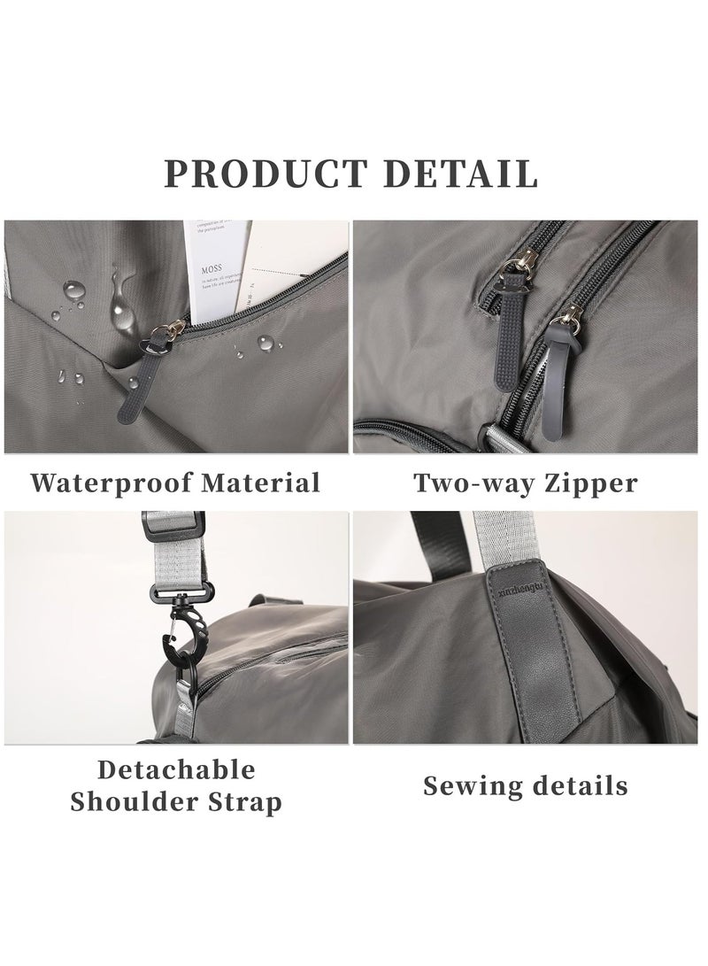 KYD Gym Bag for Men & Women with Shoe Wet Compartment and Wet Pocket, Waterproof Sports Bags for Men, Weekender Overnight Bag, Sport Gym Tote Bags Swimming Yoga - Image 4