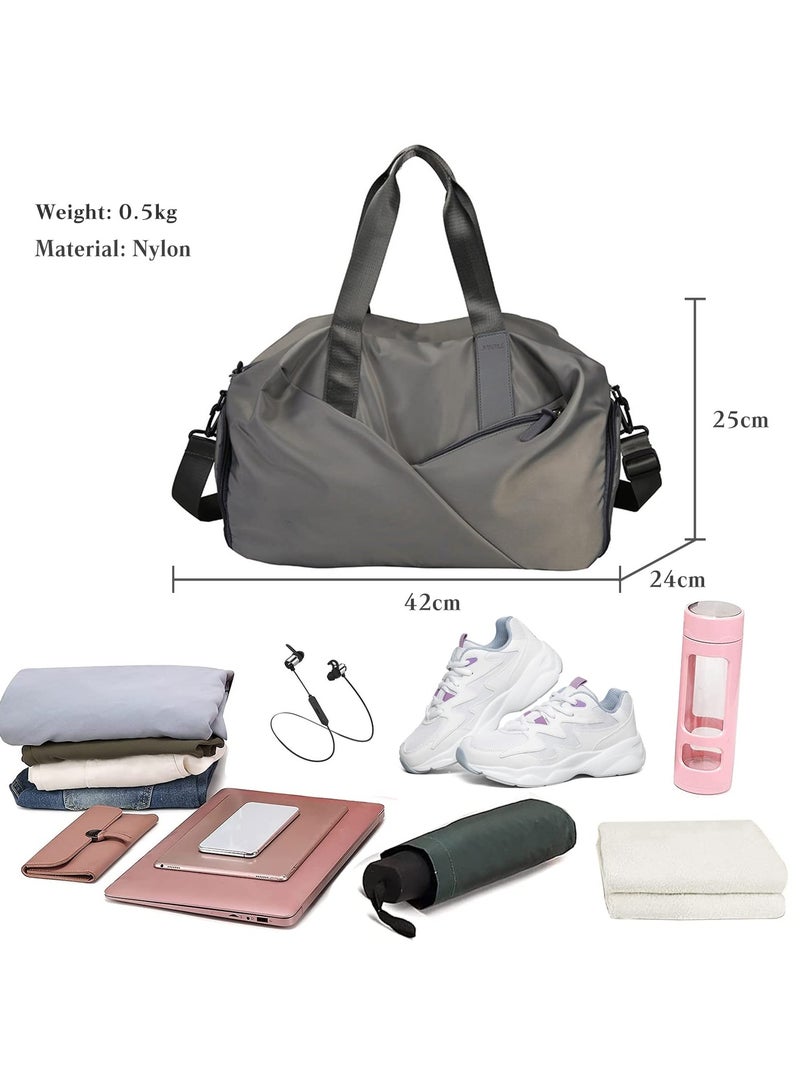 KYD Gym Bag for Men & Women with Shoe Wet Compartment and Wet Pocket, Waterproof Sports Bags for Men, Weekender Overnight Bag, Sport Gym Tote Bags Swimming Yoga - Image 3