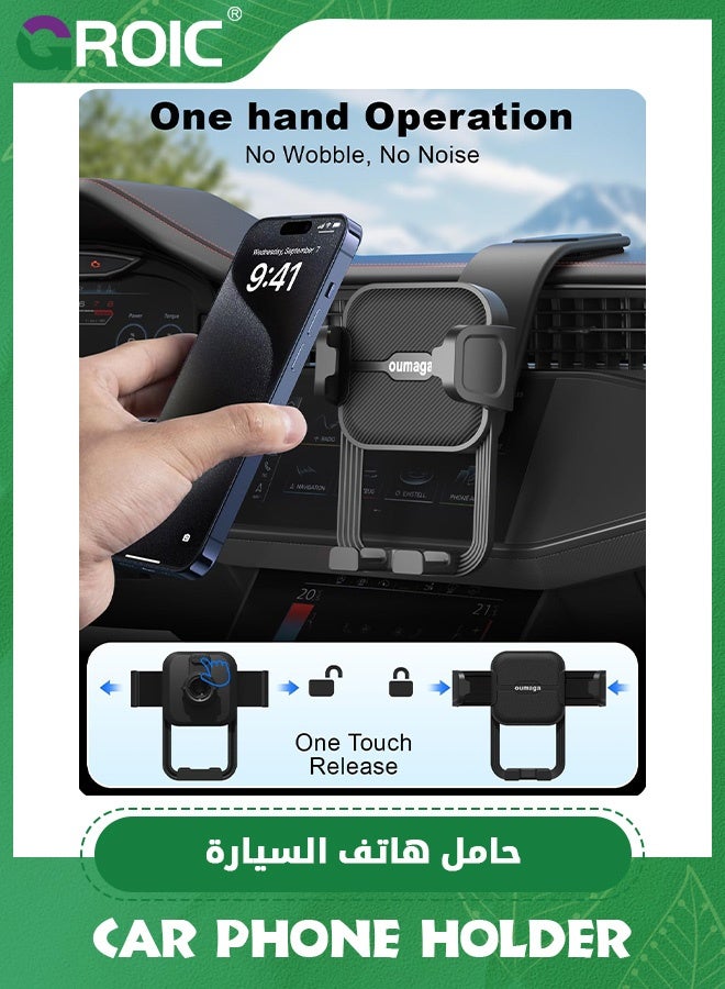 GROIC Car Phone Holder, Holders for Your Universal Dashboard, Super Stable Mount, and Bendable Memory Titanium Alloy, iPhone & Android Smartphone  - Image 3