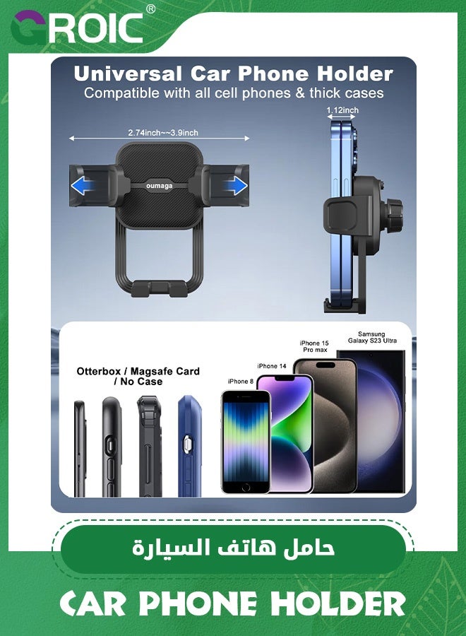 GROIC Car Phone Holder, Holders for Your Universal Dashboard, Super Stable Mount, and Bendable Memory Titanium Alloy, iPhone & Android Smartphone  - Image 5