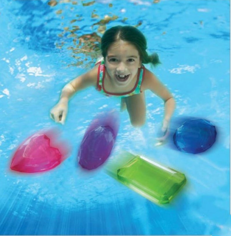 BANZAI Precious Dive Gems 4 Pack, Diving Toy for Water, Pool Diving Toy - Image 2