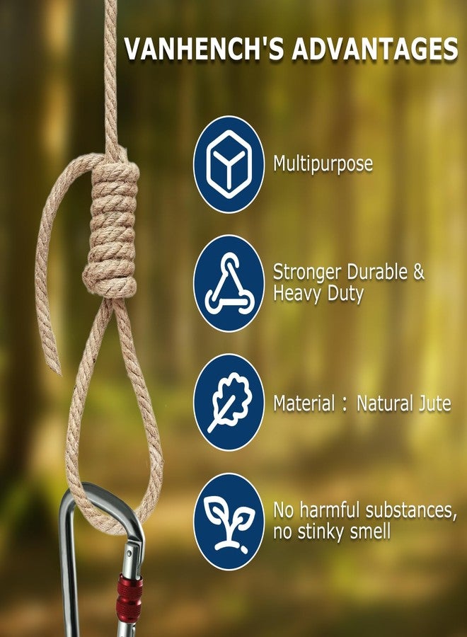 Vanhench Jute Rope 4mmX120FT, Rope for Crafts Projects Cat Scratcher Scratching Post Tree Gift Wrapping Arts & Crafts Home Decoration Packing Material Christmas Twine Bulk Heavy-Duty (Brown) - Image 4