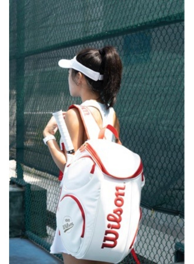 French Open Roland Garros Co-branded Backpack, Large Capacity Lightweight School Bag, Unisex Trend Outdoor Tennis Sports Bag