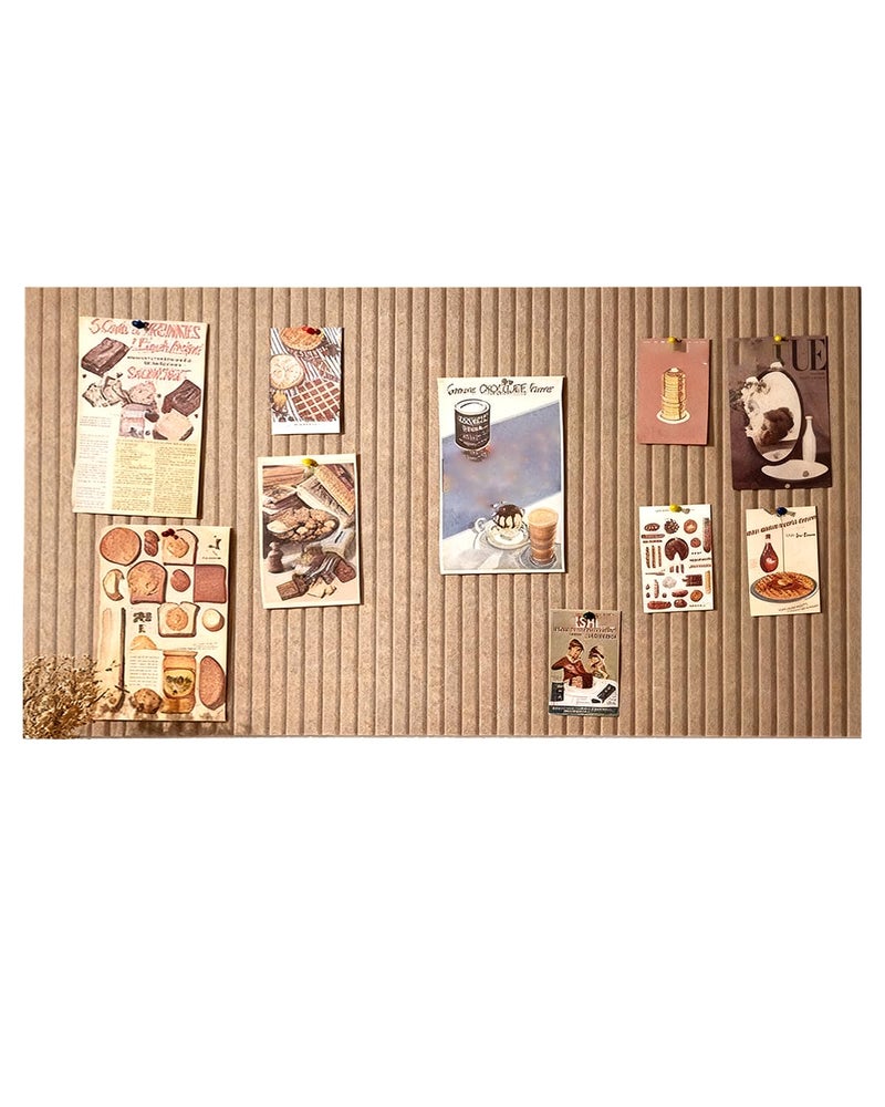 rokeblau 24x16 inches Large Bulletin Board Decorative Felt Pin Board 035 Thick Foldable Photo Display Board with SelfAdhesive Tape Vision Board for School Home Kitchen Office Walls Dark Camel - Image 2