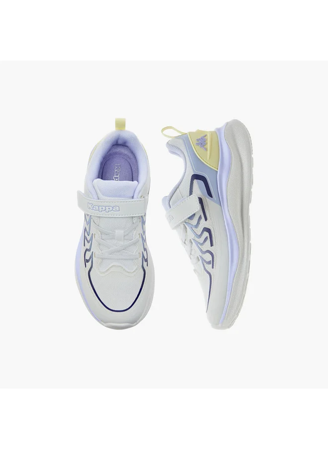 Kappa Boys Printed Sports Shoes with Hook and Loop Closure