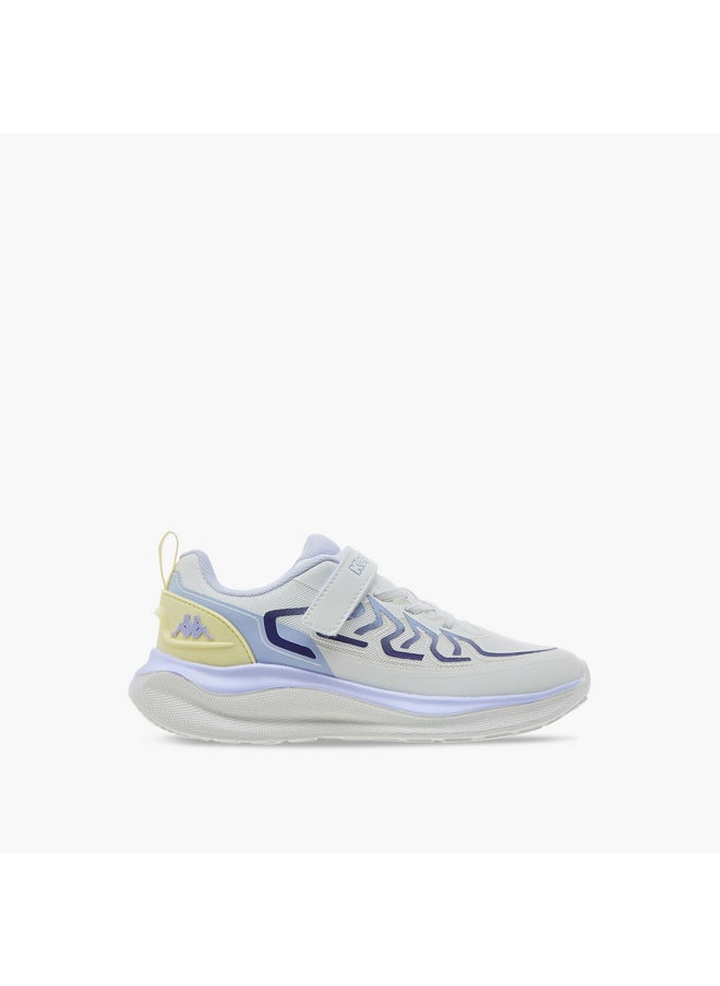Kappa Boys Printed Sports Shoes with Hook and Loop Closure  - Image 3