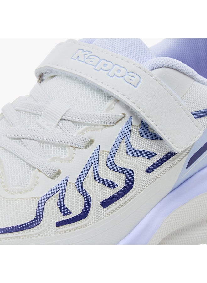 Kappa Boys Printed Sports Shoes with Hook and Loop Closure  - Image 4