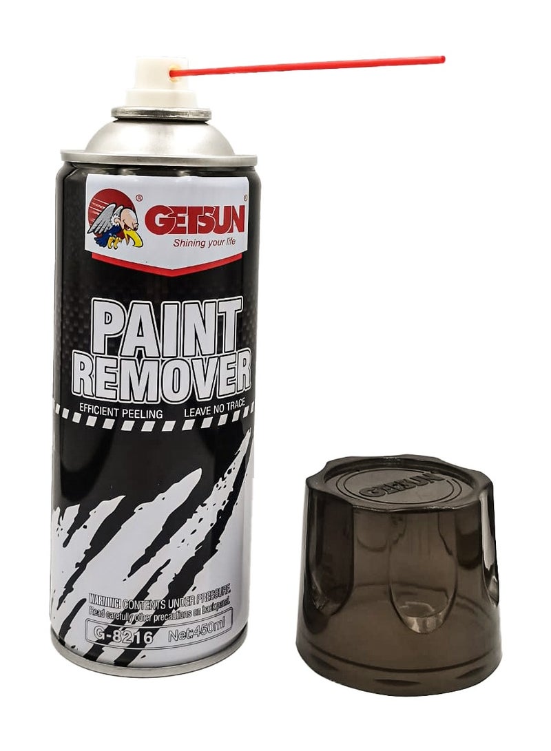 GETSUN Paint Remover Spray 450ml GT-8216 – Multipurpose Aerosol Paint Stripper for Metal, Wood, and Plastic Surfaces - Image 2