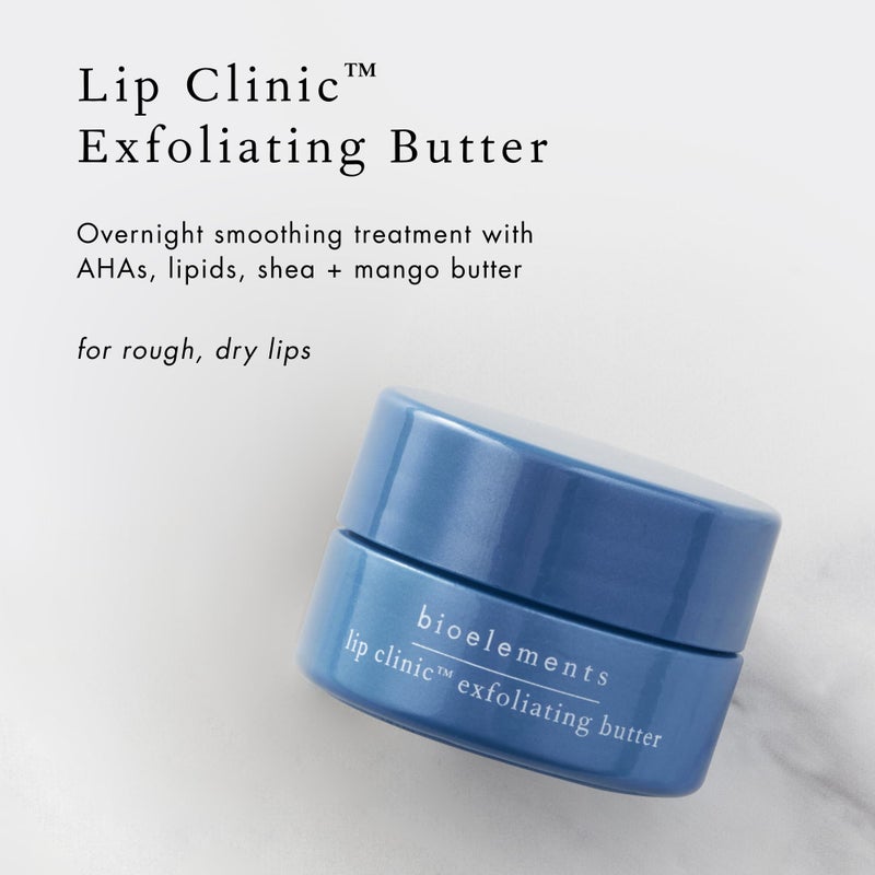 Bioelements Lip Clinic Exfoliating Butter - 0.33 fl oz - Overnight Smoothing Treatment with AHAs, Lipids, Shea & Mango Butter - Vegan, Gluten Free - Never Tested on Animals - Image 3